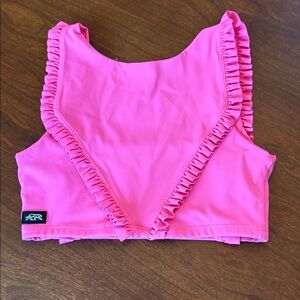 Pink Ruffled dance top